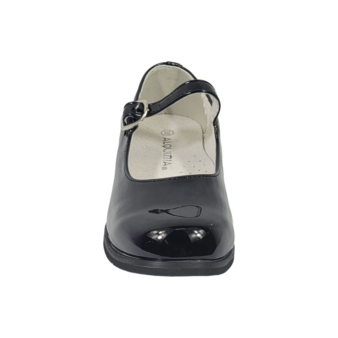 ZAPATOS DE CUECA ALQUIMIA NEGRO CHAROL INFANTIL 3073-02-1