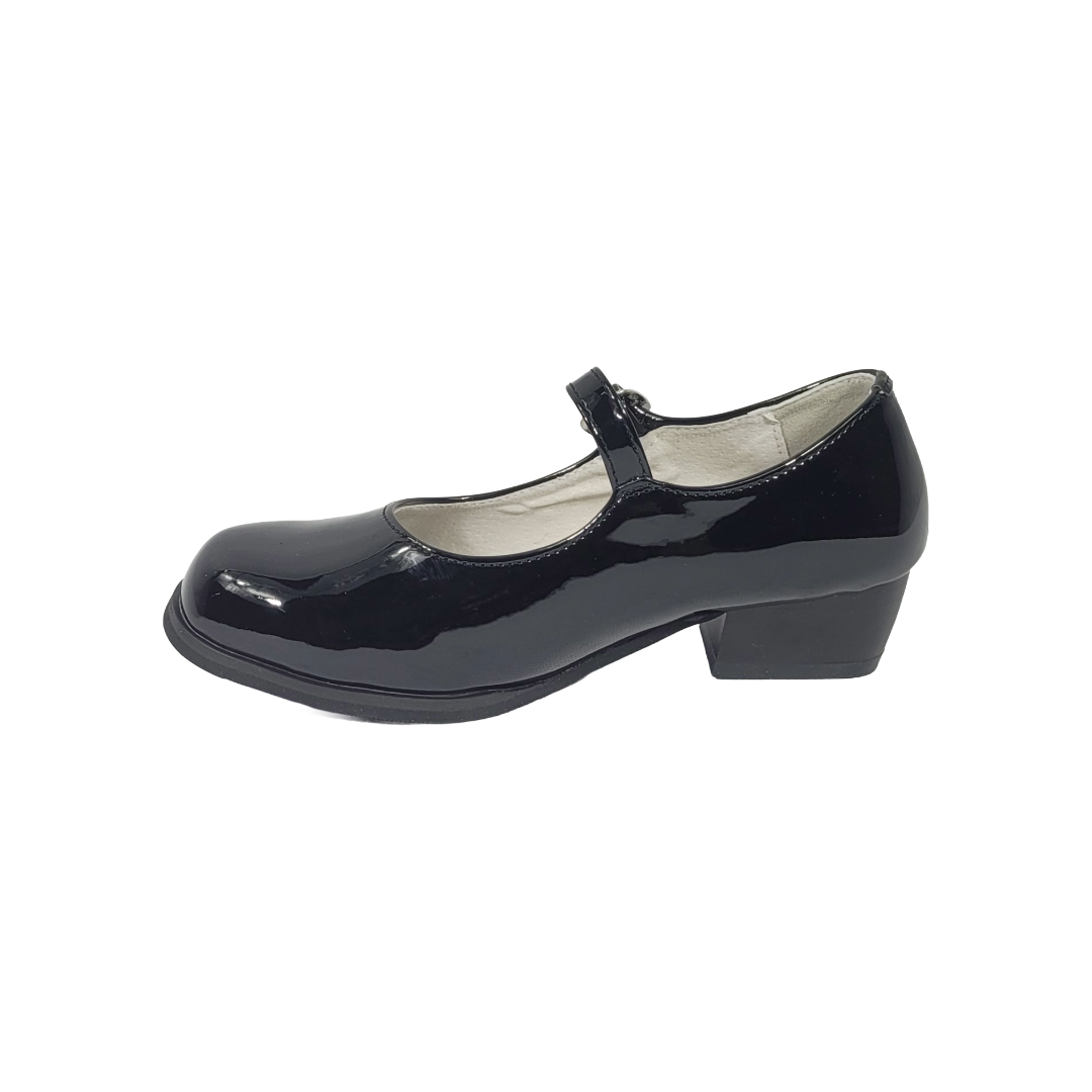 ZAPATOS DE CUECA ALQUIMIA NEGRO CHAROL INFANTIL 3073-02-2