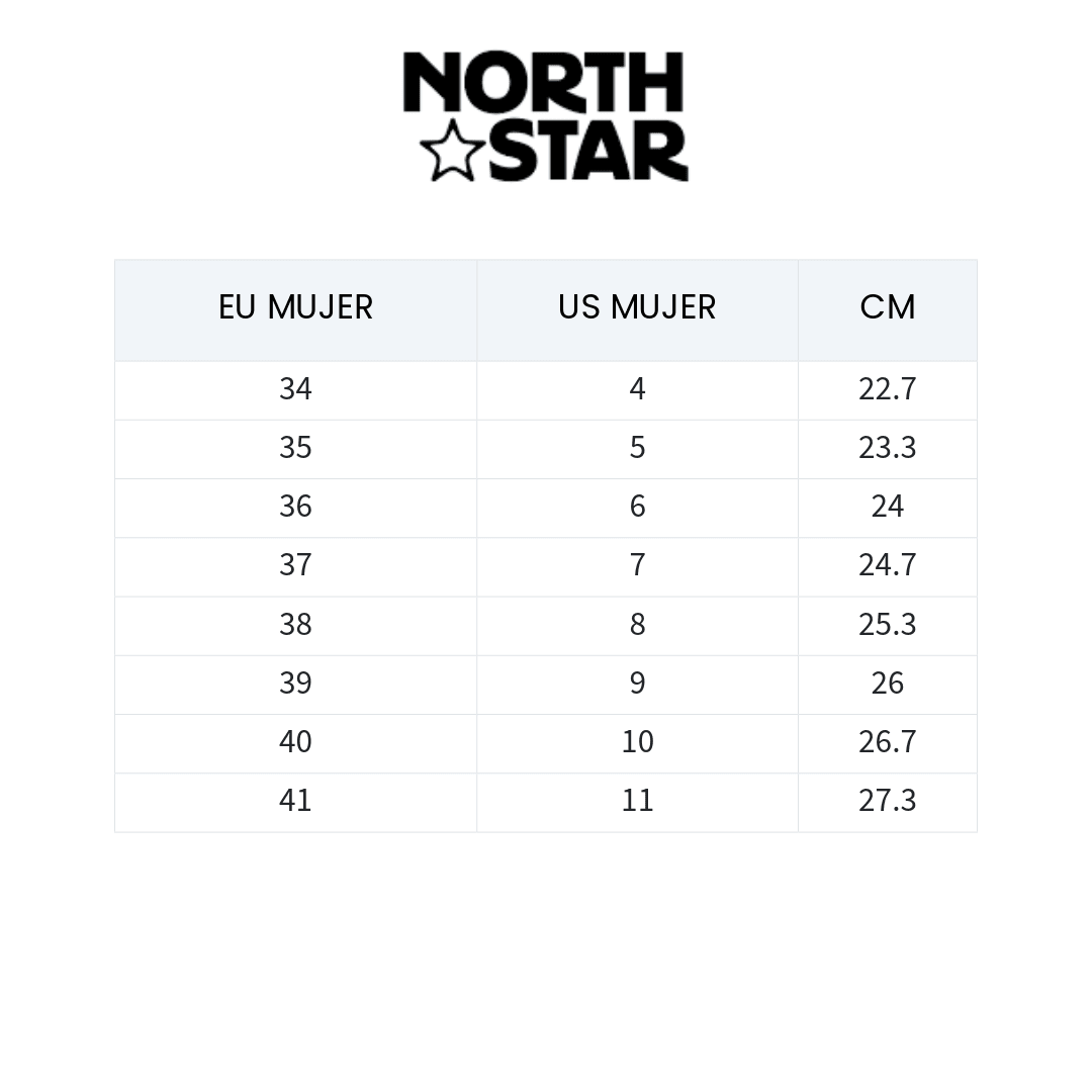 ZAPATILLAS URBANAS NORTH STAR NEGRO CASUAL MUJER | 581-6957-5