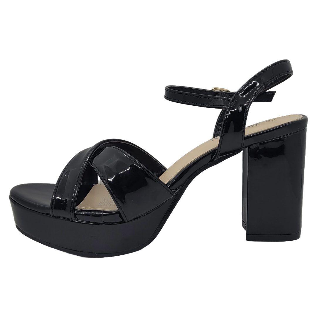 SANDALIAS DE FIESTA HUALUNAOTE BLACK CHAROL | T2117-1