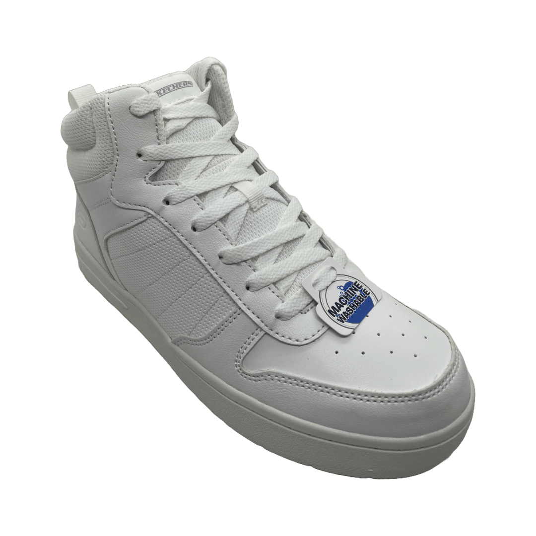 ZAPATILLAS ESCOLARES BLANCAS JUVENIL SKECHERS MEMORY FOAM | 405635L-WHT-1