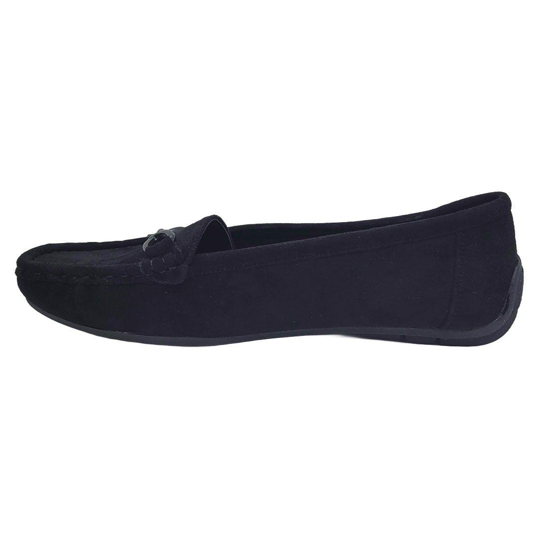 MOCASINES HUALUNAOTE GAMUZA BLACK | H-90-1
