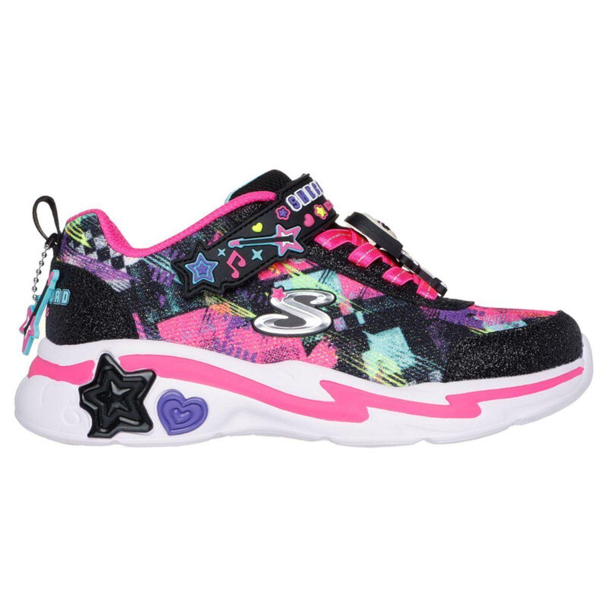 ZAPATILLAS SKECHERS SKECH SQUAD NIÑA 302214L-BKMT-4