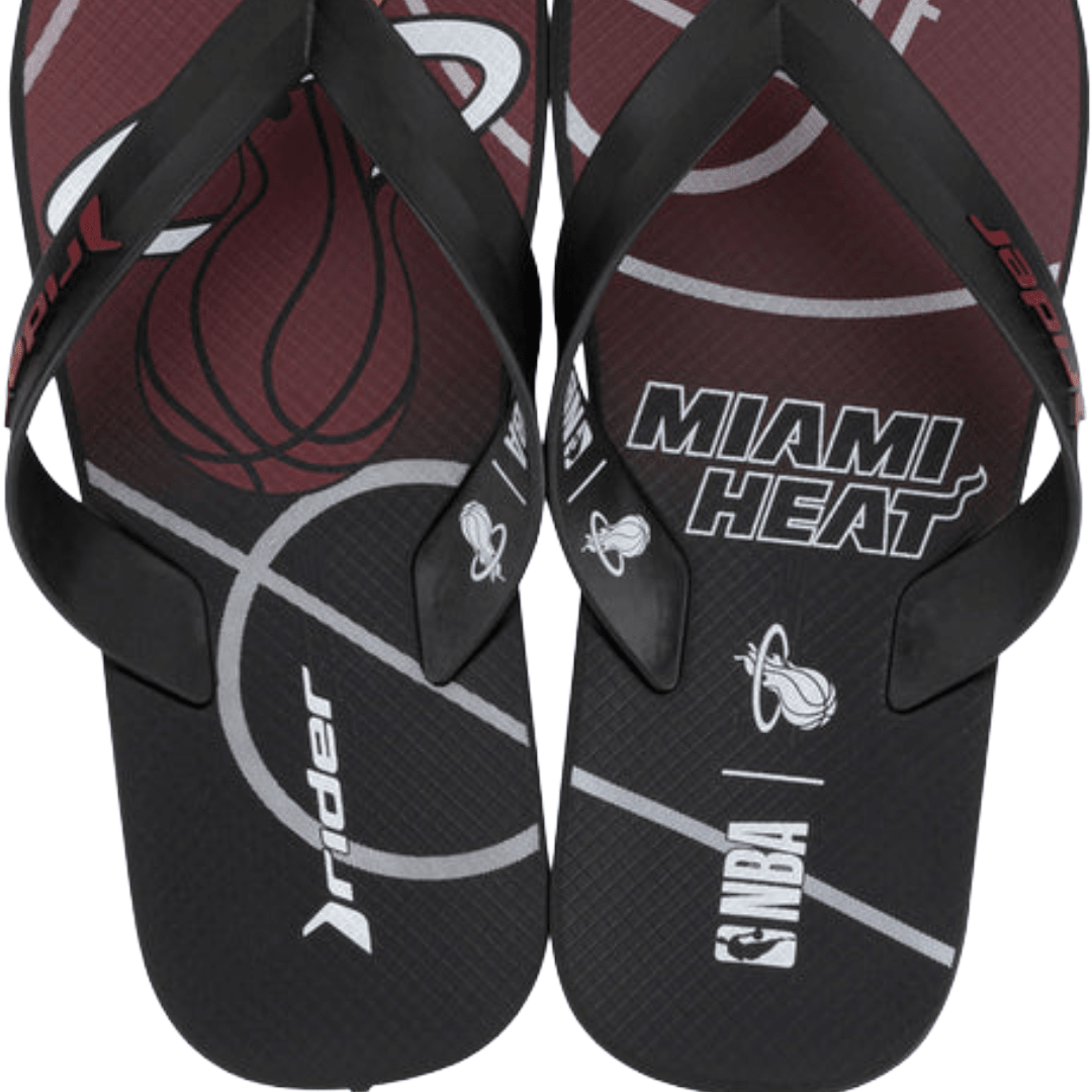 SANDALIAS RIDER MIAMI HEAT NBA HOMBRE GR-NBA-12378-2
