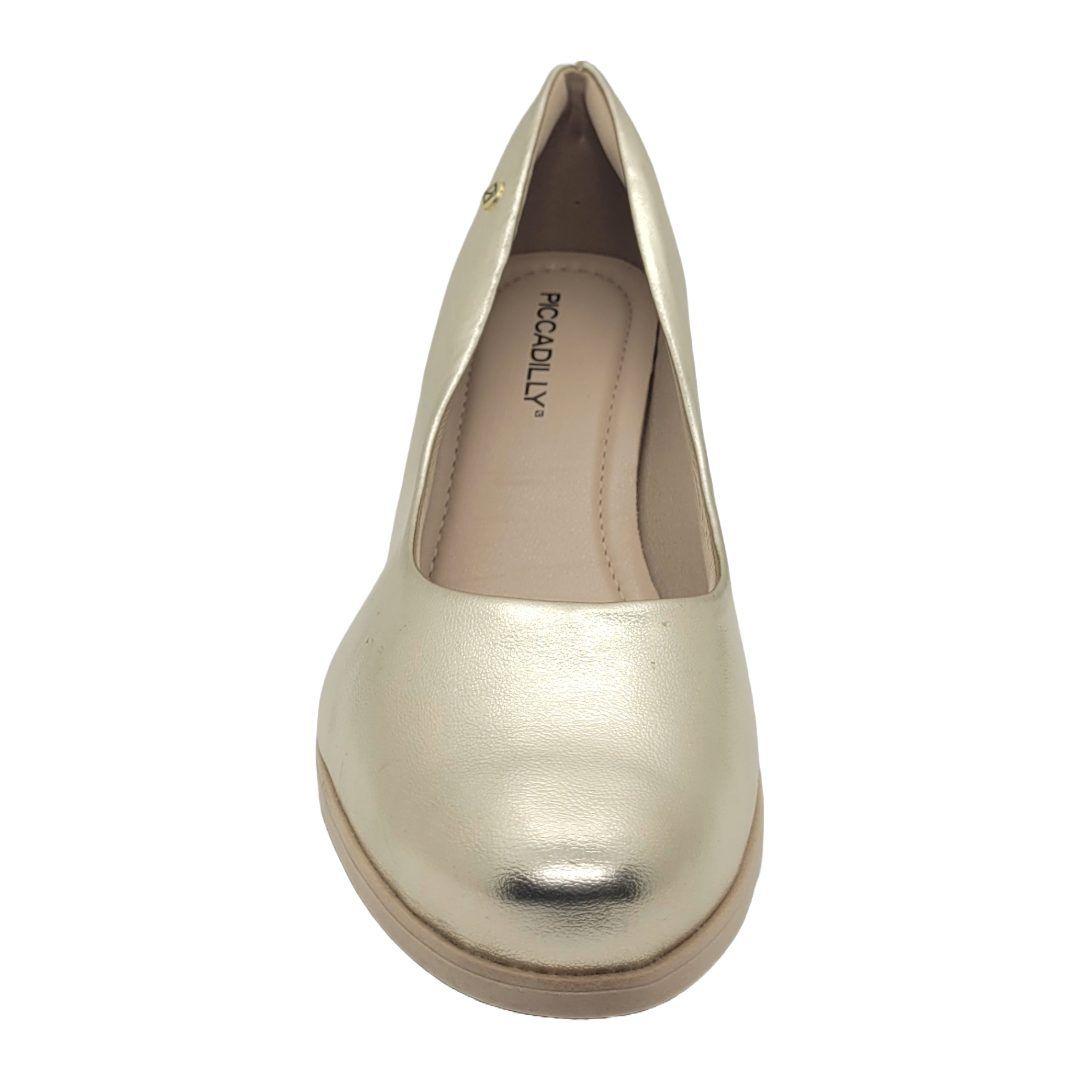 ZAPATOS CON TACON PICCADILLY VT600 DORADOS | PI-65400700000080-3