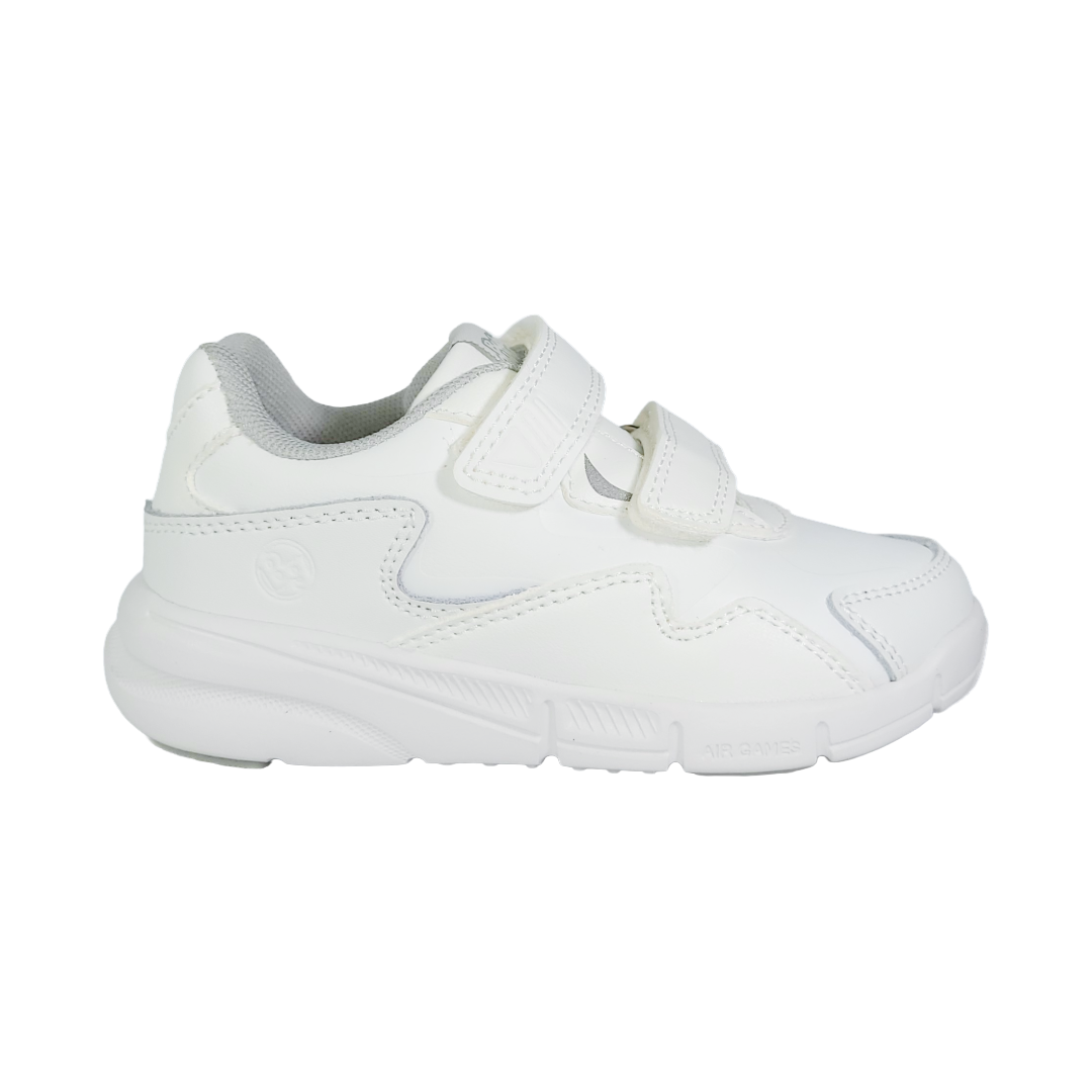 ZAPATILLAS ESCOLARES BLANCAS INFANTIL BUBBLE GUMMERS BTS AIRGAMES | 281-1542-0
