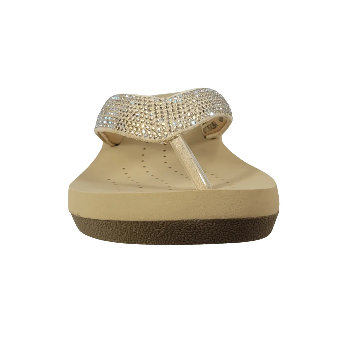 SANDALIAS BONNY FRANCO DORADO MUJER | 384-0972-2