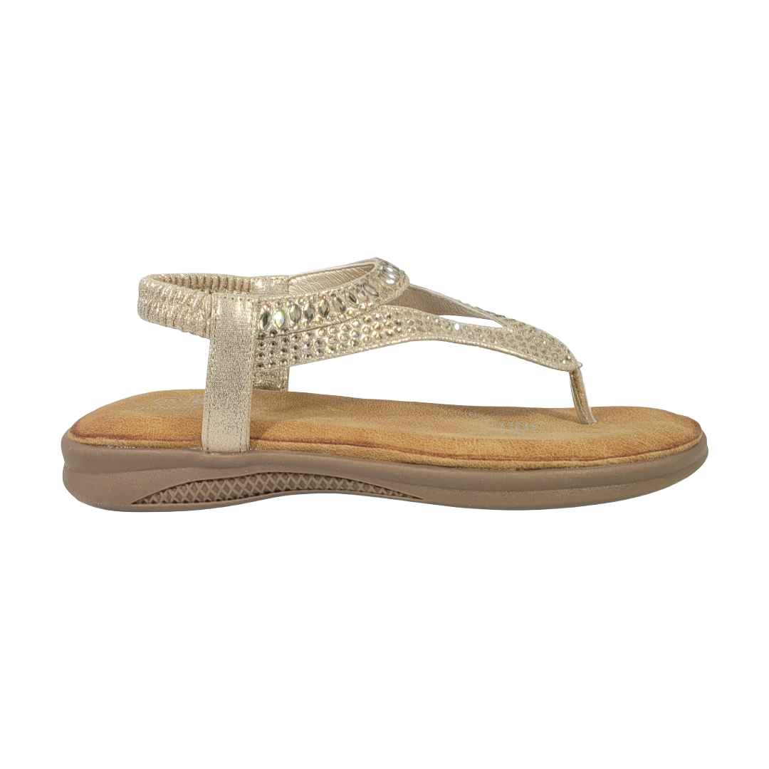 SANDALIAS BONNY FRANCO DORADO MUJER 384-0073-0