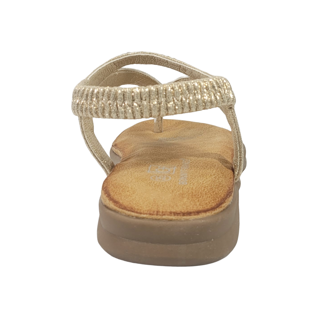SANDALIAS BONNY FRANCO DORADO MUJER 384-0073-3