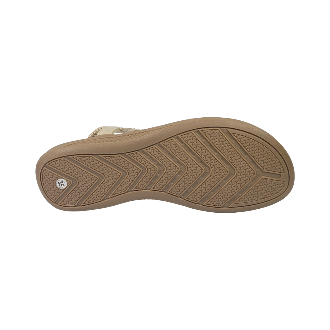 SANDALIAS BONNY FRANCO DORADO MUJER 384-0073-4