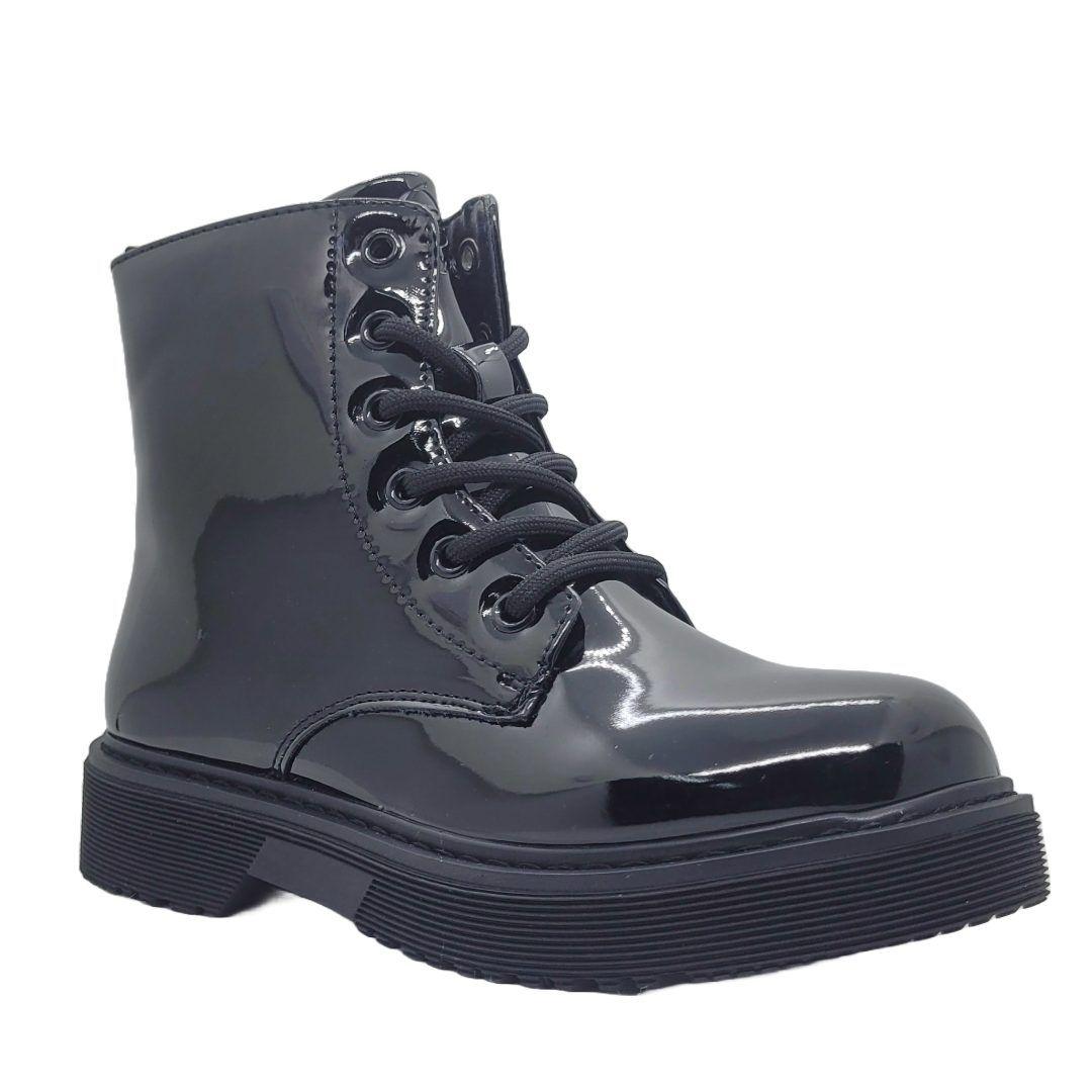 BOTINES BAMBOO NEGRO CHAROL 1817-0