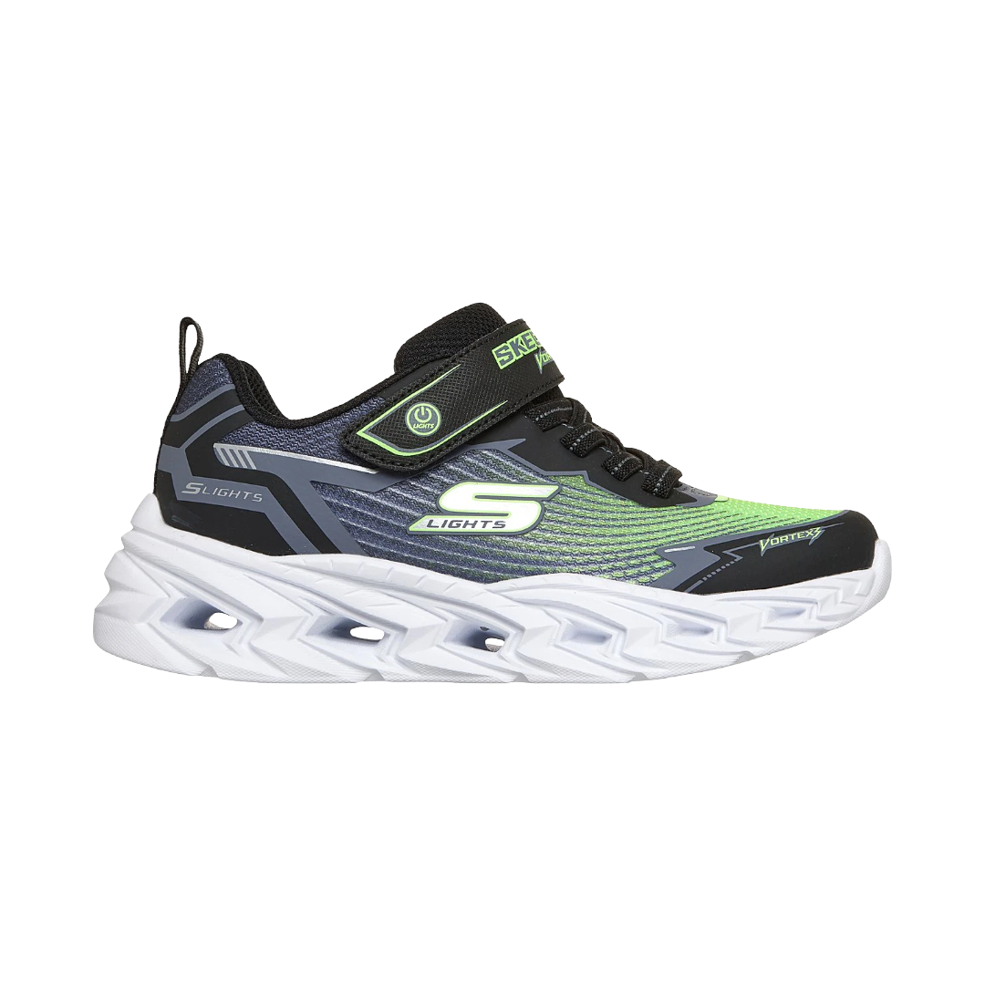 ZAPATILLAS URBANAS SKECHERS S-LIGHTS VORTEX 3.0 INFANTIL | 400590L-BKLM-0