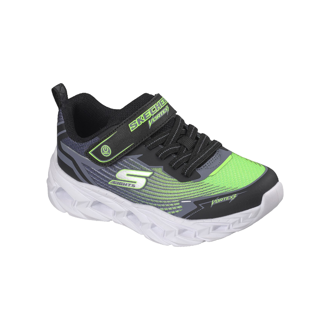 ZAPATILLAS URBANAS SKECHERS S-LIGHTS VORTEX 3.0 INFANTIL | 400590L-BKLM-1
