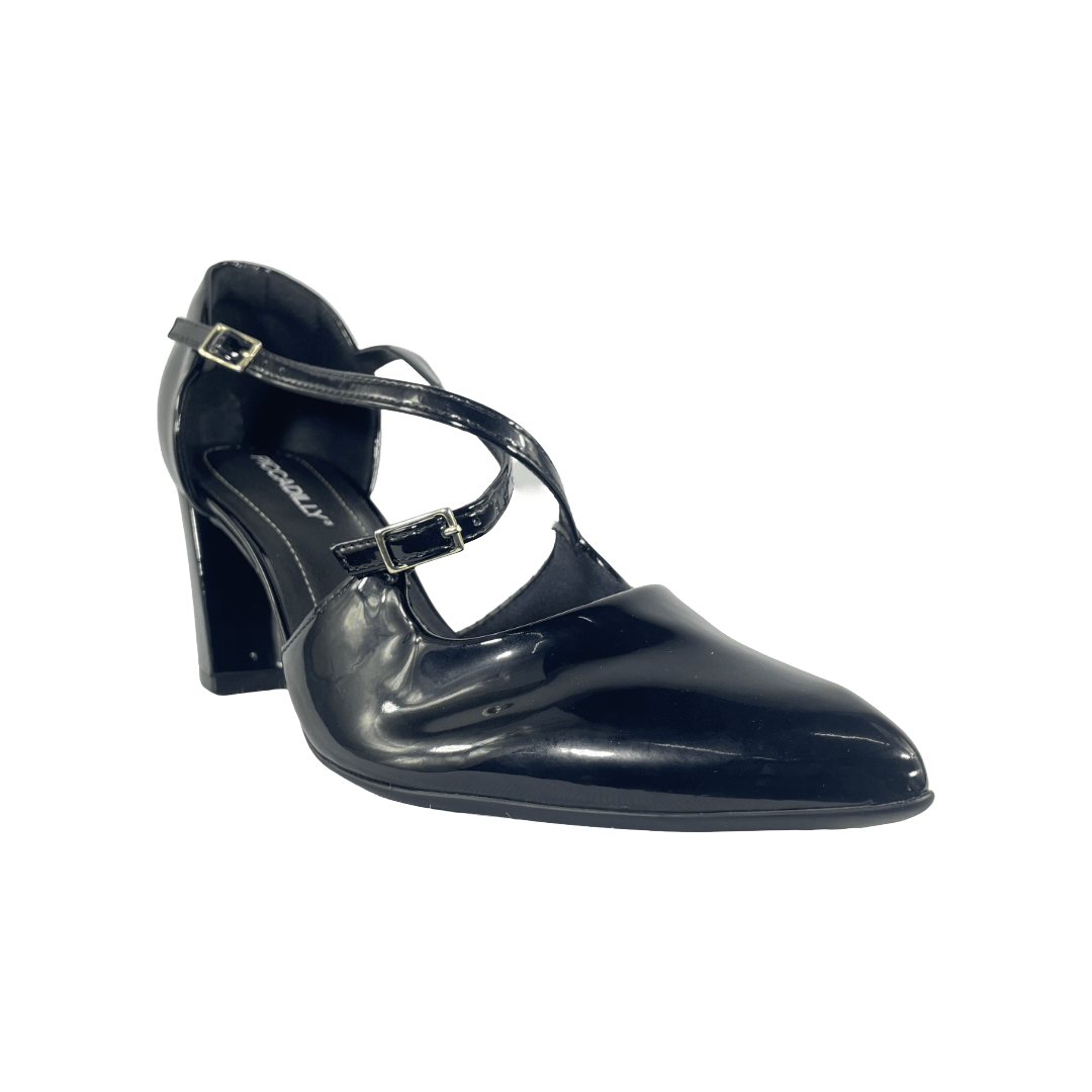 SANDALIAS DE FIESTA PICCADILLY NEGRO CHAROL MUJER PI-74521400000001-1