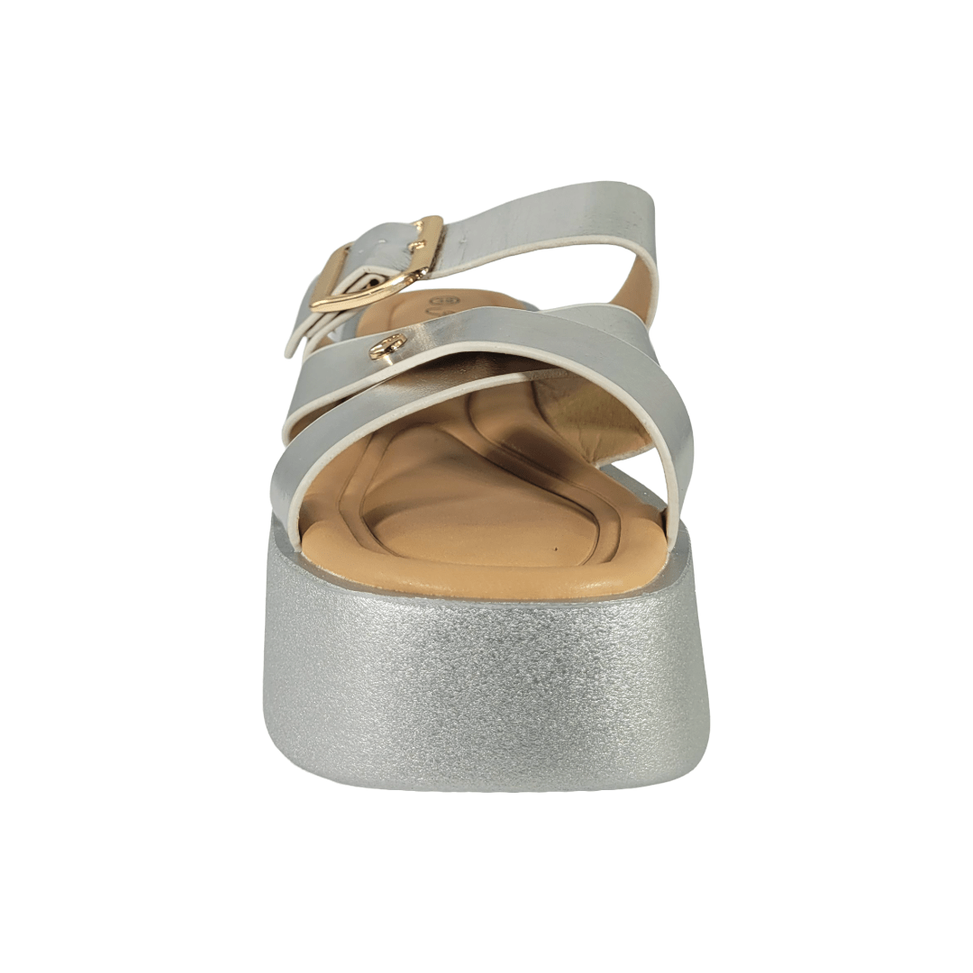 SANDALIAS J-RUN PLATEADO MUJER | G562F2-2