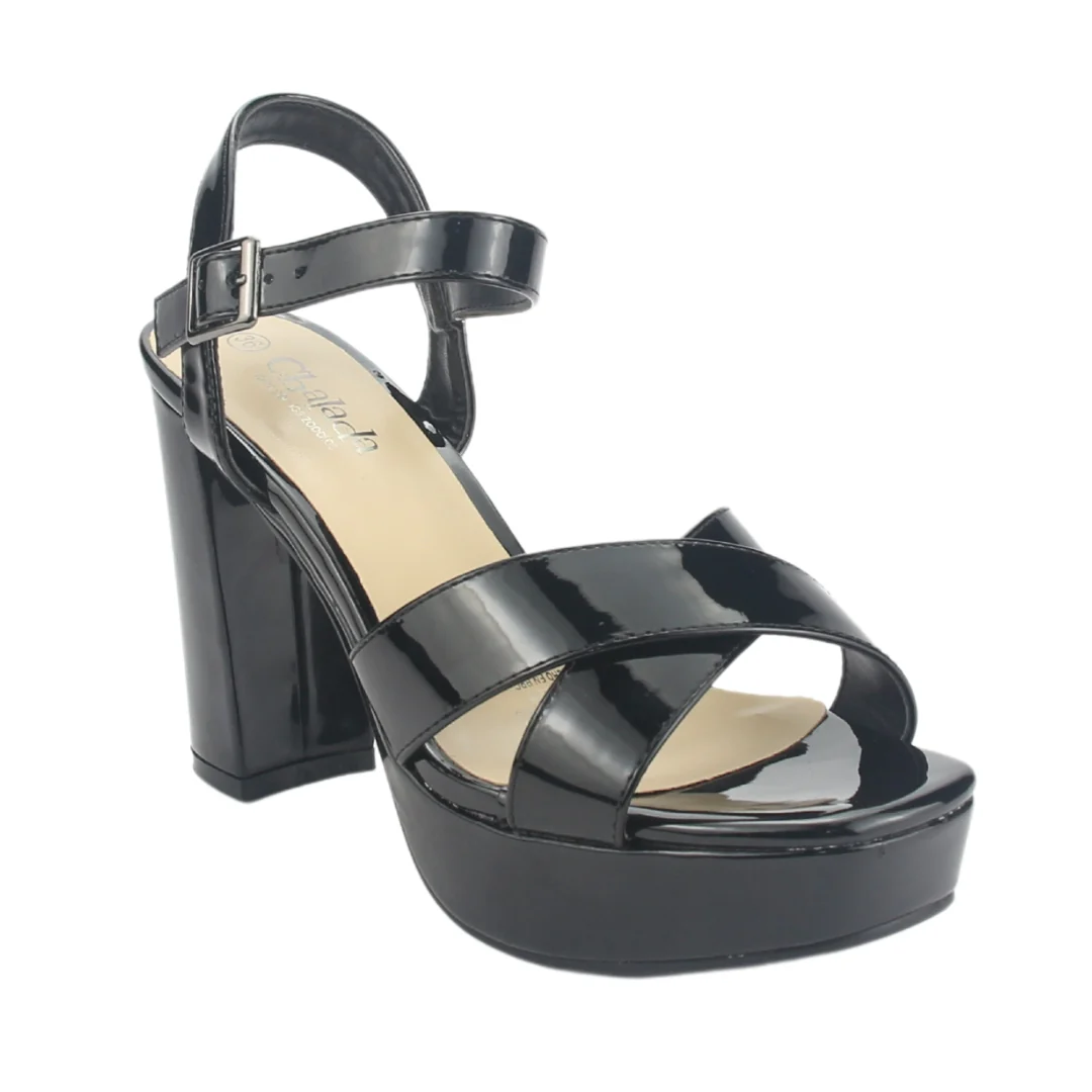 SANDALIAS DE FIESTA CHALADA NEGRO CHAROL MUJER 5-VINA-1-2