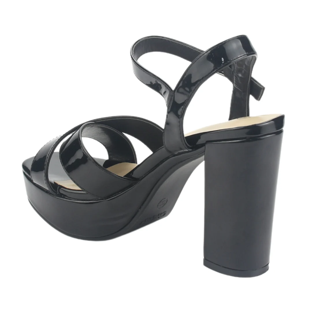 SANDALIAS DE FIESTA CHALADA NEGRO CHAROL MUJER 5-VINA-1-3