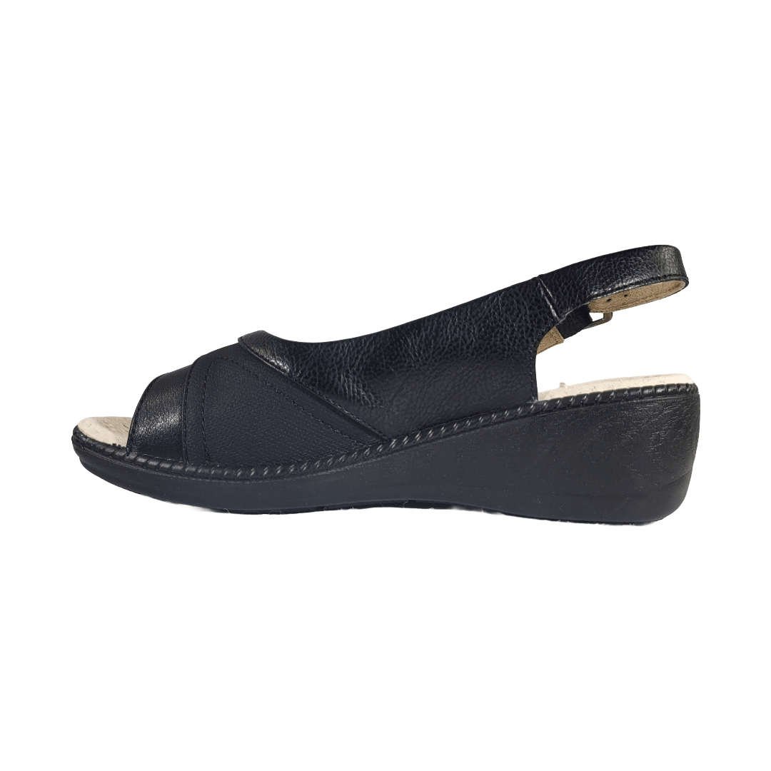 SANDALIAS PASSER NEGRO CASUAL MUJER | 018-02-3