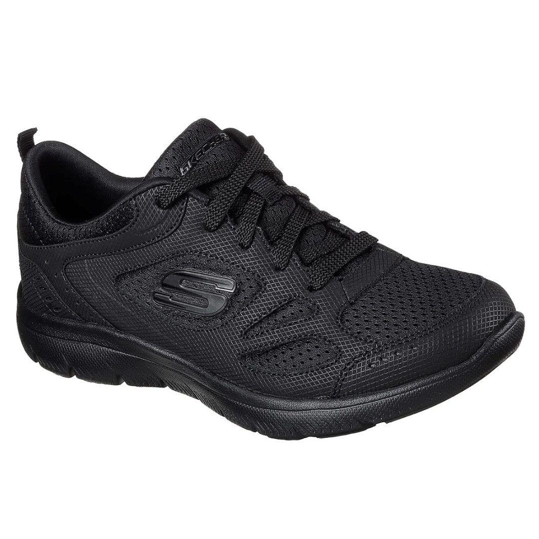 ZAPATILLAS SKECHERS SUMMITS SUITED ESCOLAR 12982-BBK-0