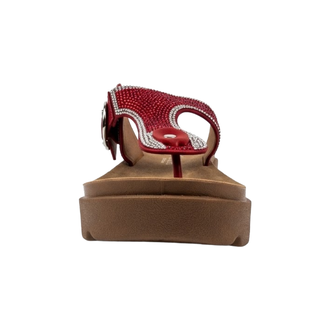 SANDALIAS BONNY FRANCO ROJO MUJER | 384-0502-2