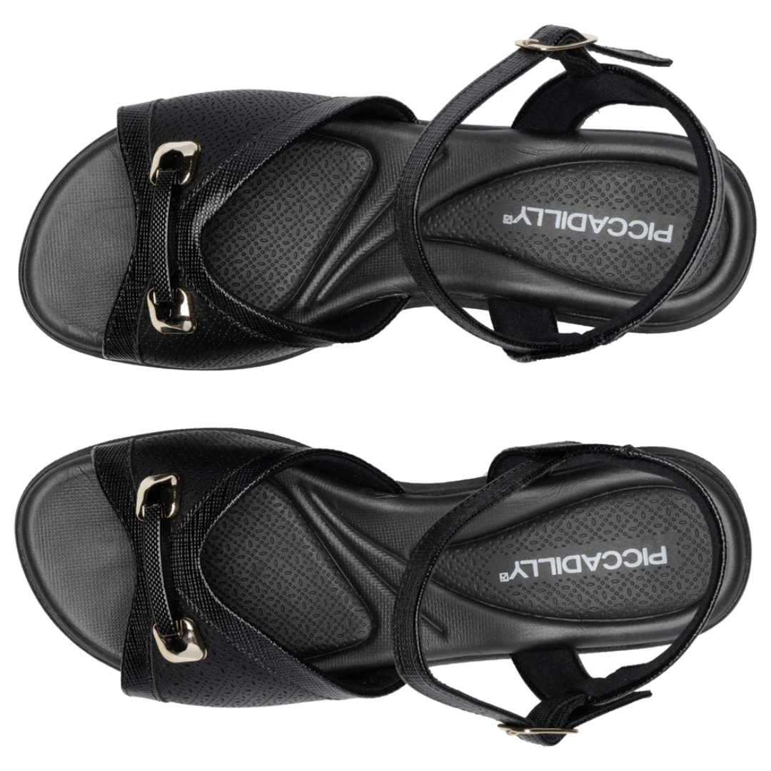 SANDALIAS PICCADILLY NEGRO MUJER PI-54037700000005-2