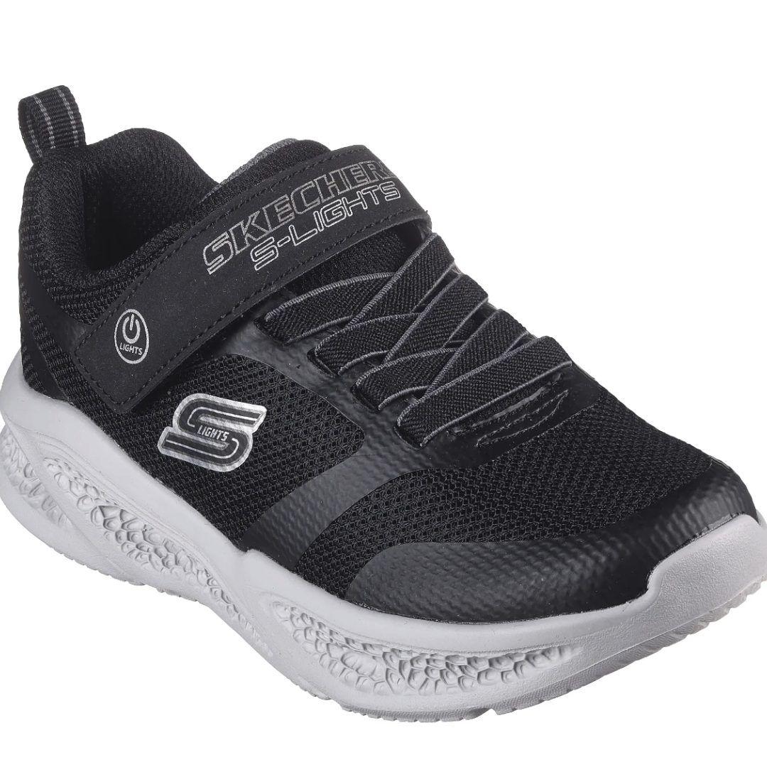 Zapatillas Skechers Meteor Lights (Luces) Niños 401675L-BKGY-0