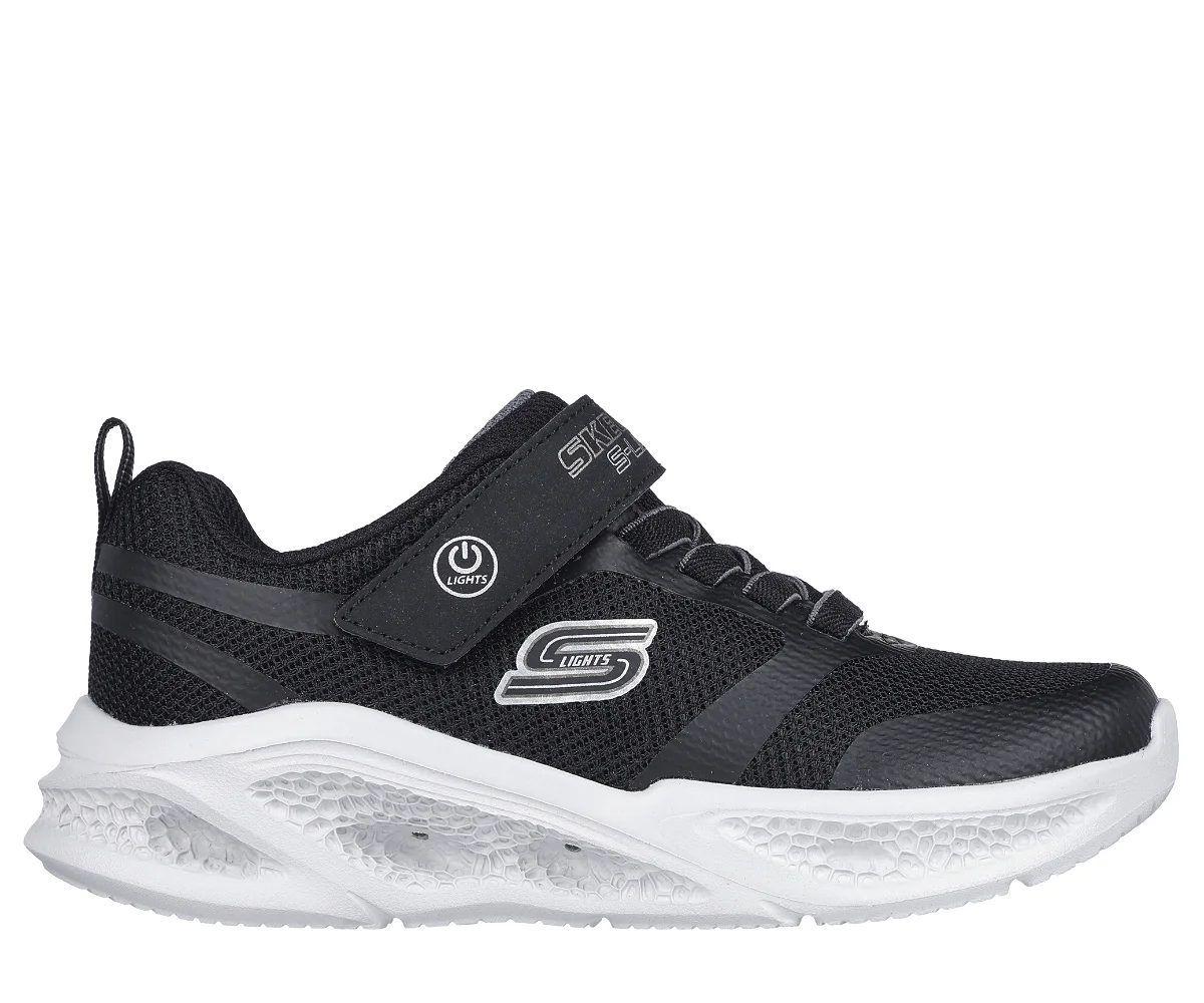 Zapatillas Skechers Meteor Lights (Luces) Niños 401675L-BKGY-1