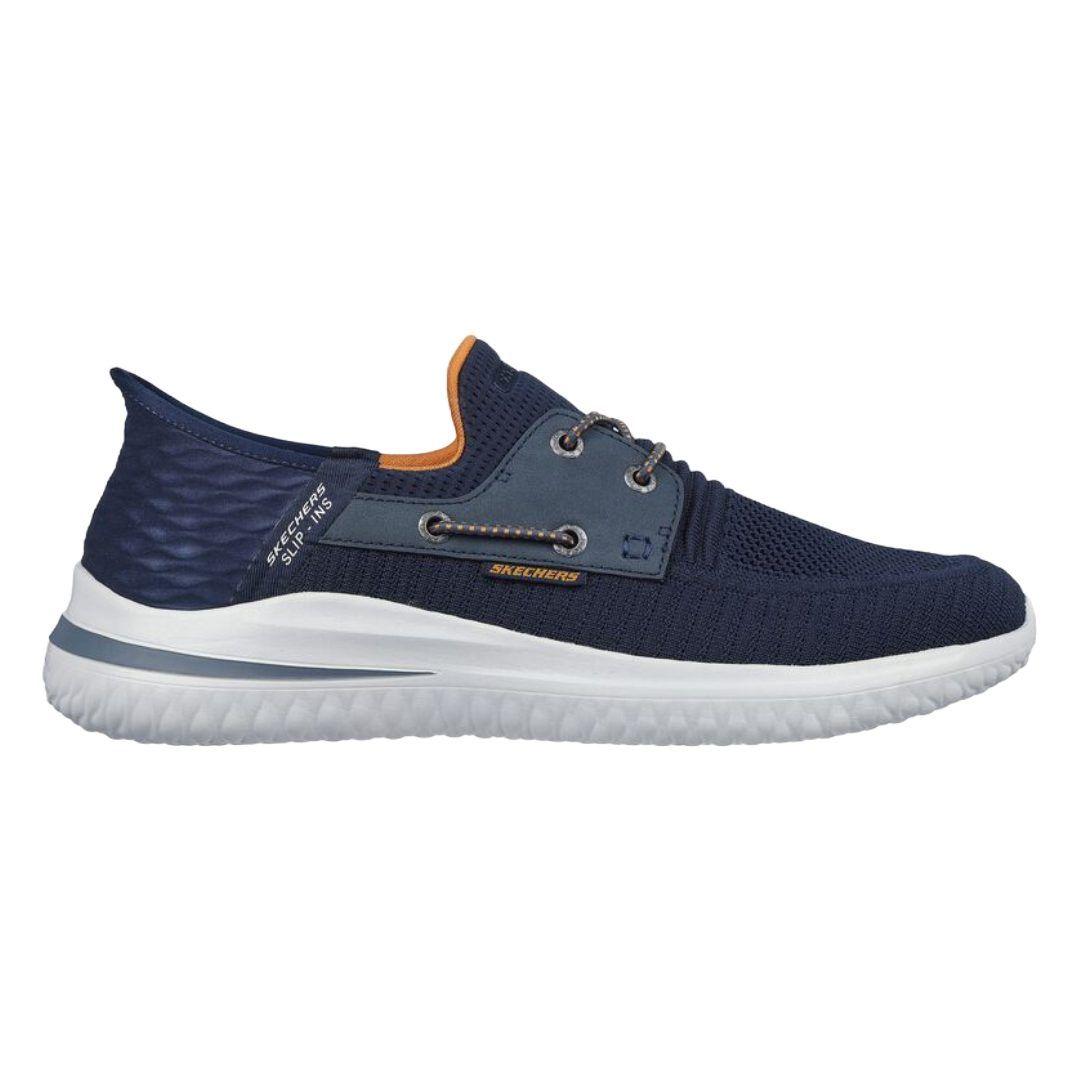ZAPATILLAS URBANAS SKECHERS SLIP INS DELSON 3.0 ROTH HOMBRE | 210606-NVY-0