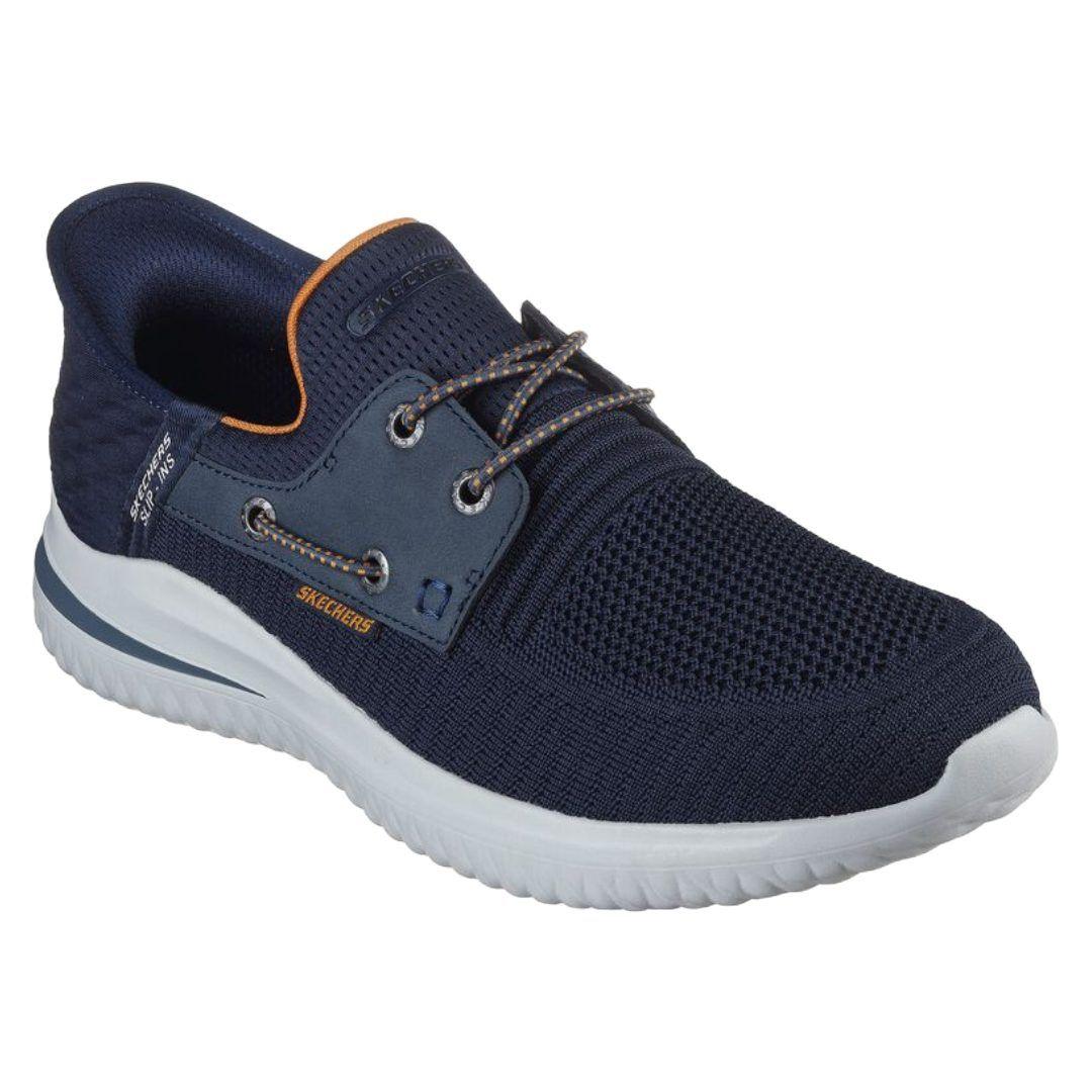 ZAPATILLAS URBANAS SKECHERS SLIP INS DELSON 3.0 ROTH HOMBRE | 210606-NVY-1