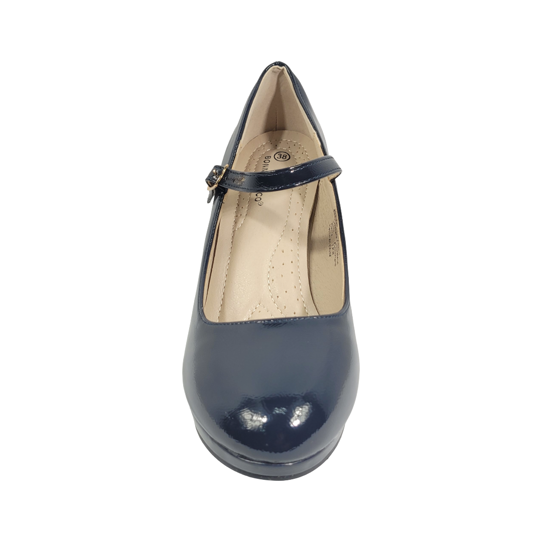 ZAPATOS FORMALES BONNY FRANCO AZUL CHAROL MUJER 403-0250-2