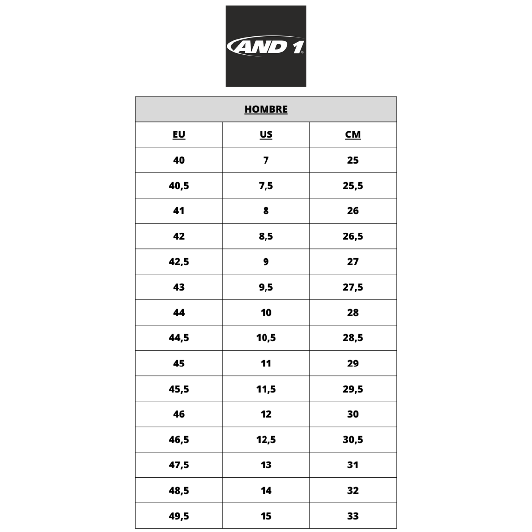 ZAPATILLAS AND1 BASKETBALL ALTURNAROUND BLACK | AD90179M-BY-1