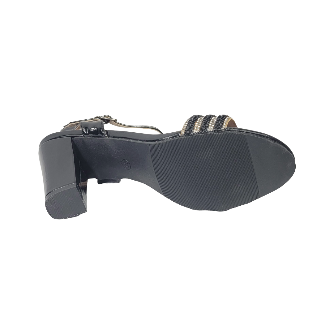 SANDALIAS DE FIESTA BONNY FRANCO NEGRO MUJER 406-0521-3