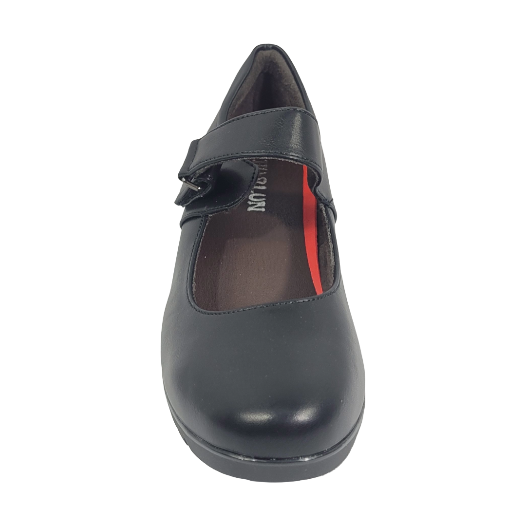 ZAPATOS DE CUECA HUALUNAOTE NEGRO MUJER A9350-2