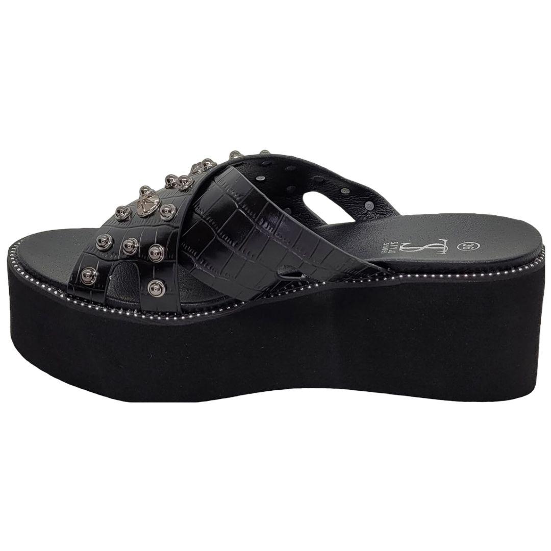 Sandalia Stylo Negro Mujer ST2330-1