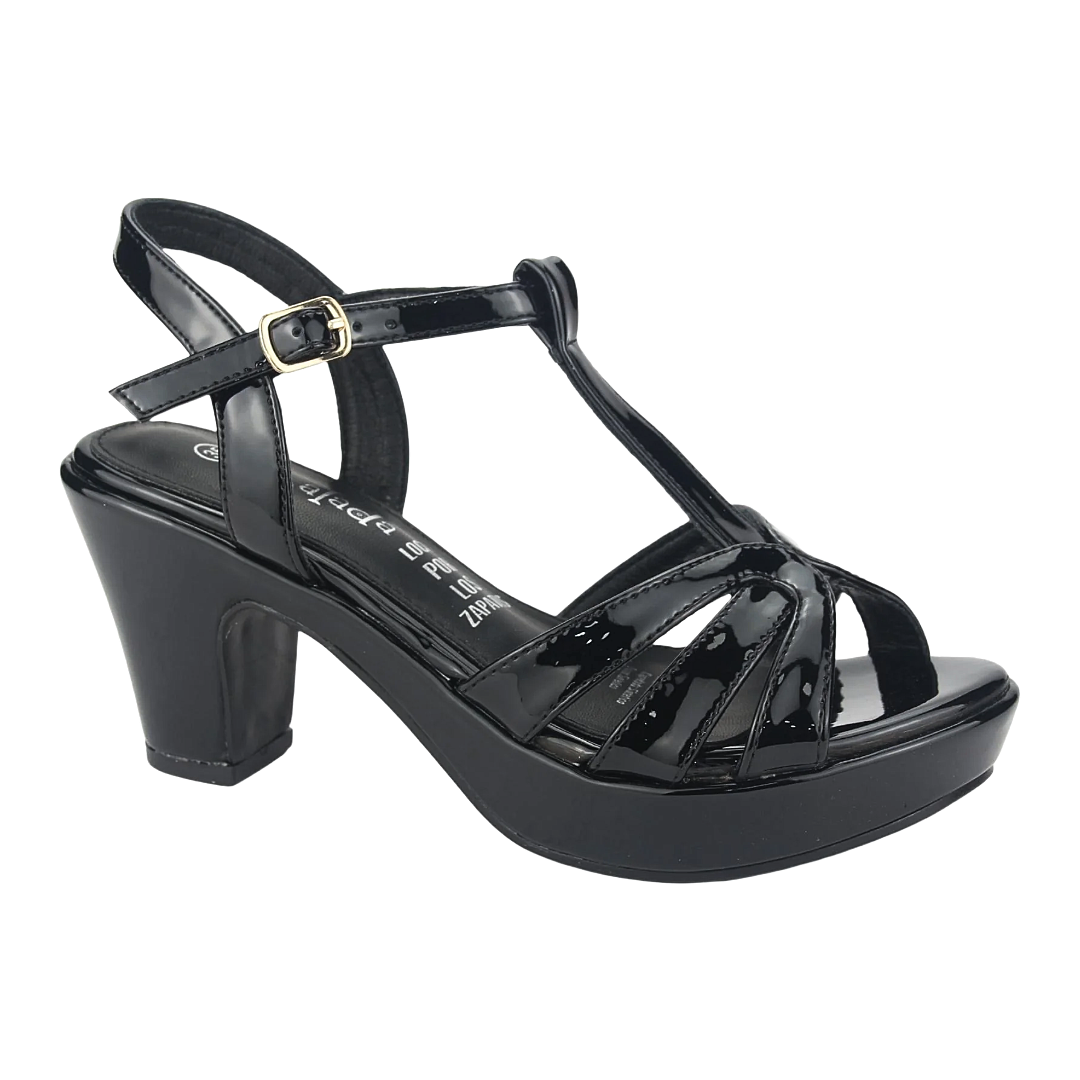 SANDALIAS DE FIESTA CHALADA NEGRO CHAROL (MUJER) | 5-NOTINO-0