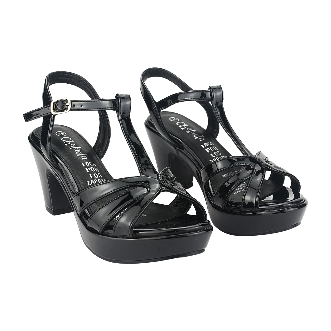 SANDALIAS DE FIESTA CHALADA NEGRO CHAROL (MUJER) | 5-NOTINO-1