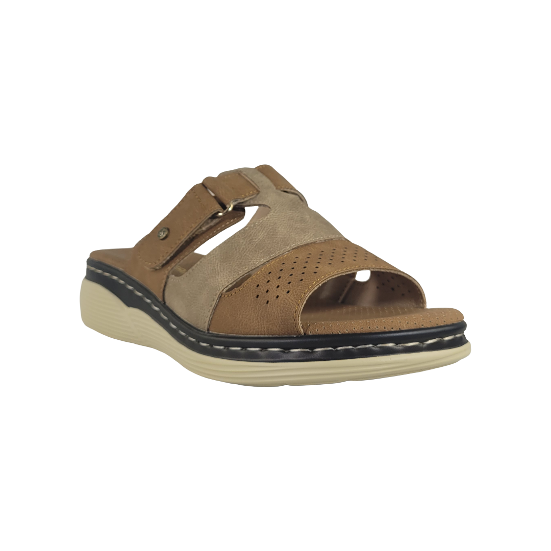 SANDALIAS PASSER CARAMELO MUJER 008-16-1