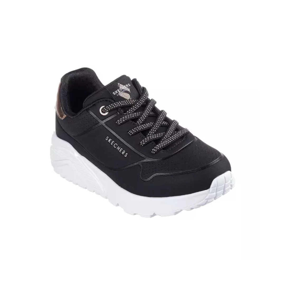 ZAPATILLAS URBANAS SKECHERS UNO LITE INFANTIL | 310384L-BLK-1