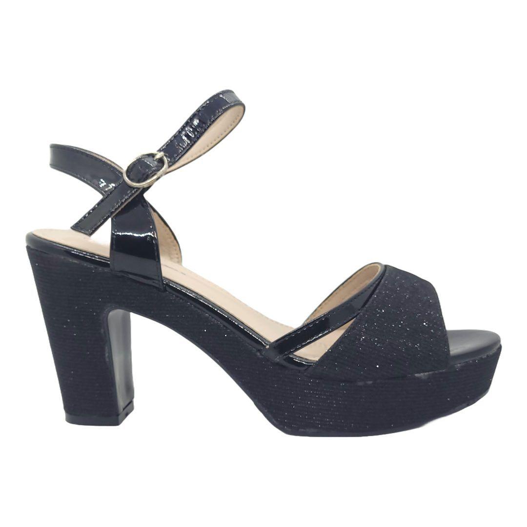 SANDALIAS DE FIESTA HUALUNAOTE NEGRA | R127-0