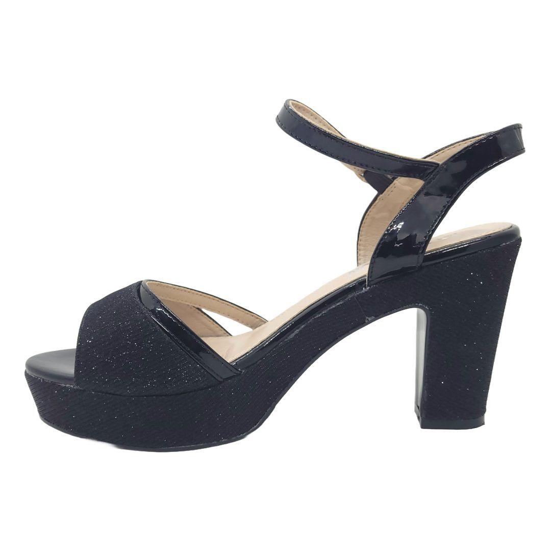 SANDALIAS DE FIESTA HUALUNAOTE NEGRA | R127-2