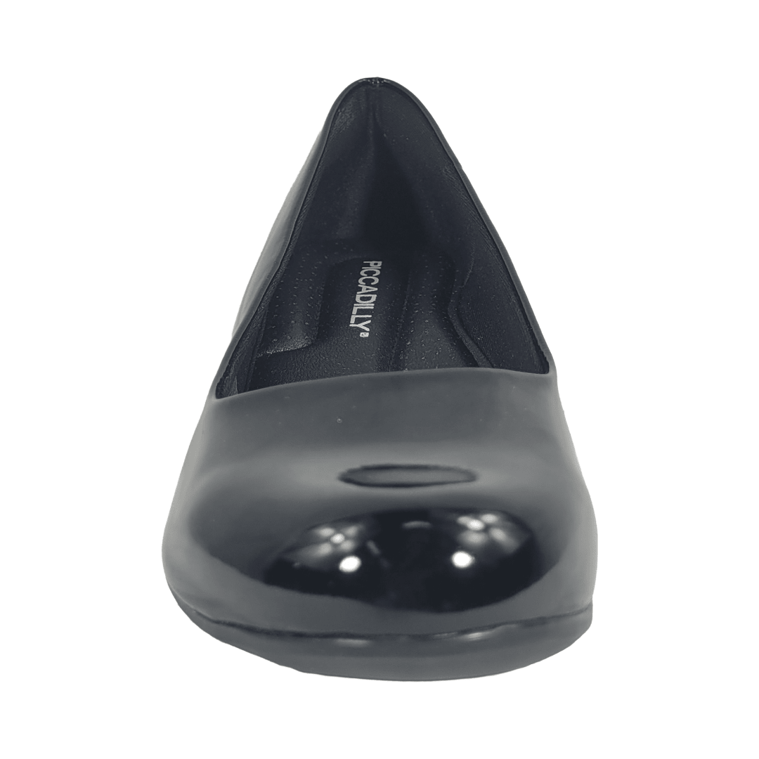 ZAPATOS FORMALES PICCADILLY NEGRO CHAROL MUJER PI-11007200003333-3