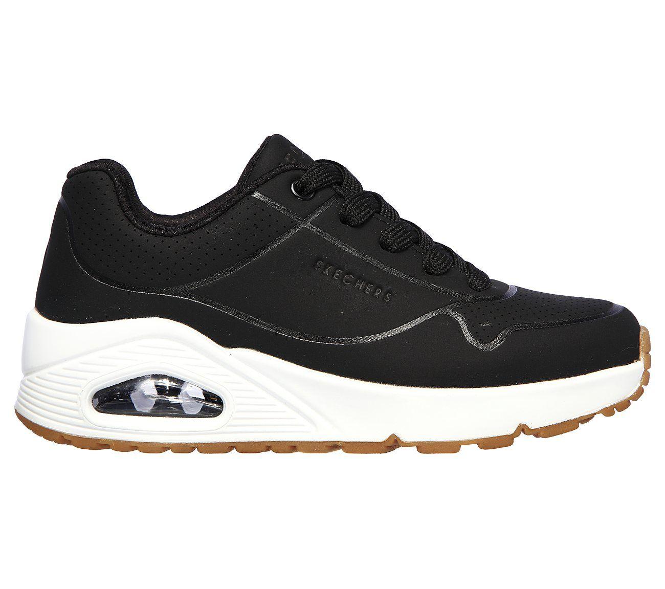 ZAPATILLAS SKECHERS UNO STAND ON AIR NIÑOS 403674L-BLK-2