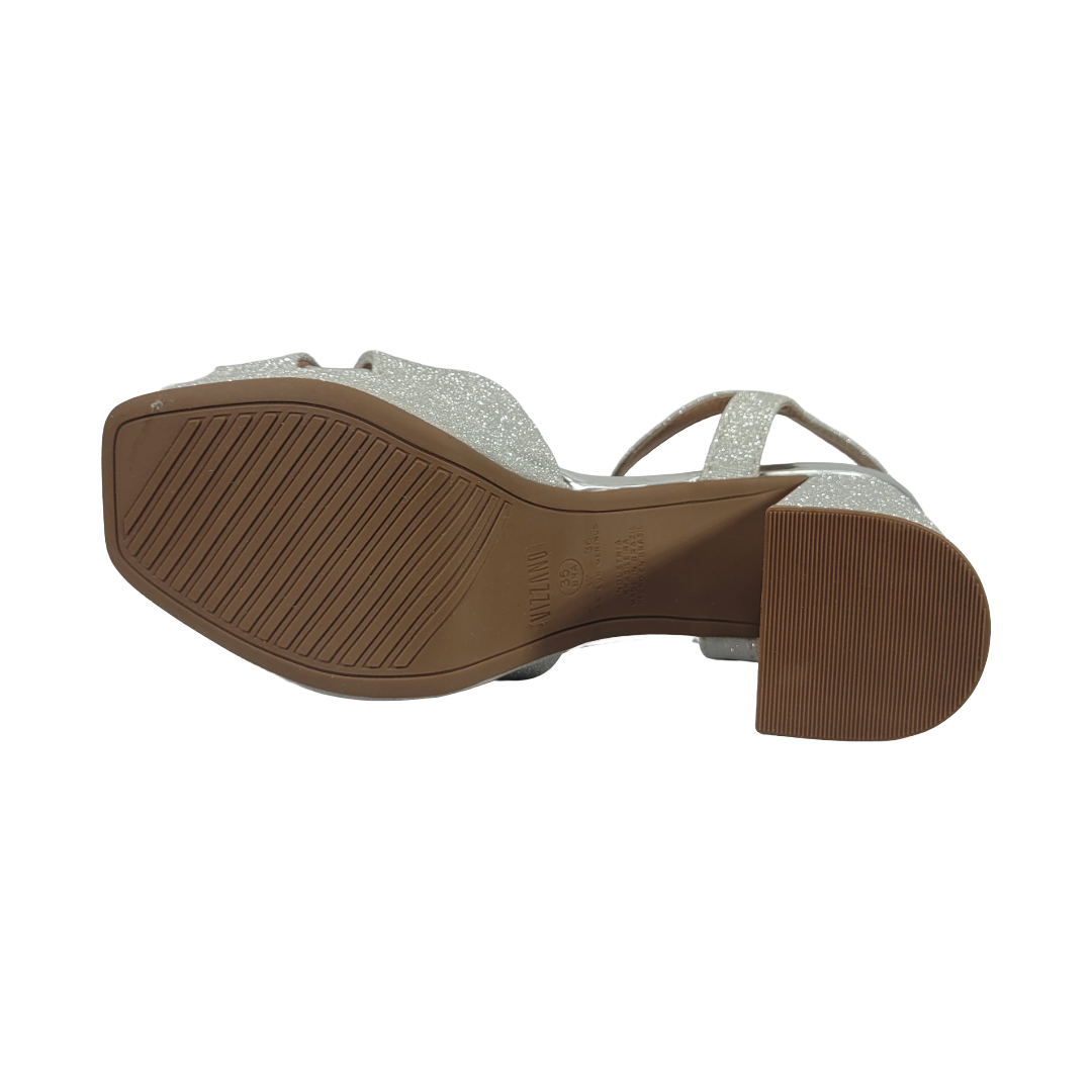 SANDALIAS DE FIESTA VIZZANO PLATA MUJER | 6472.204.26594-41-4