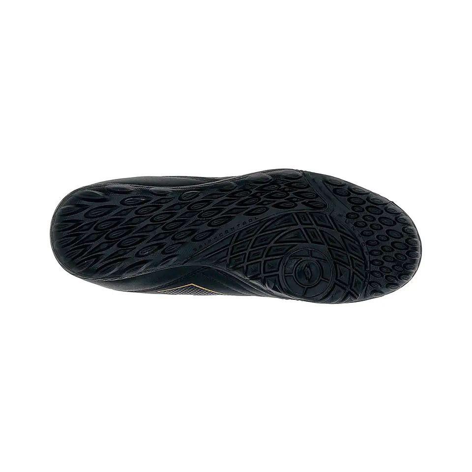 Zapato Baby Fútbol Lotto Stadio 705 TF Negro Naranjo Adulto-1