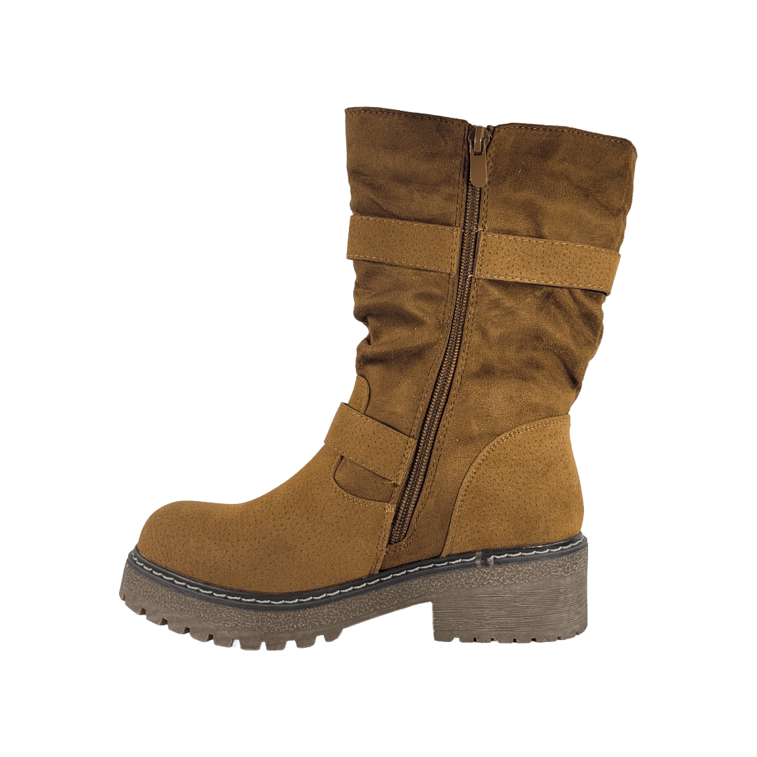 BOTINES CELINA RIGIO CAMEL MUJER | JS1806-3