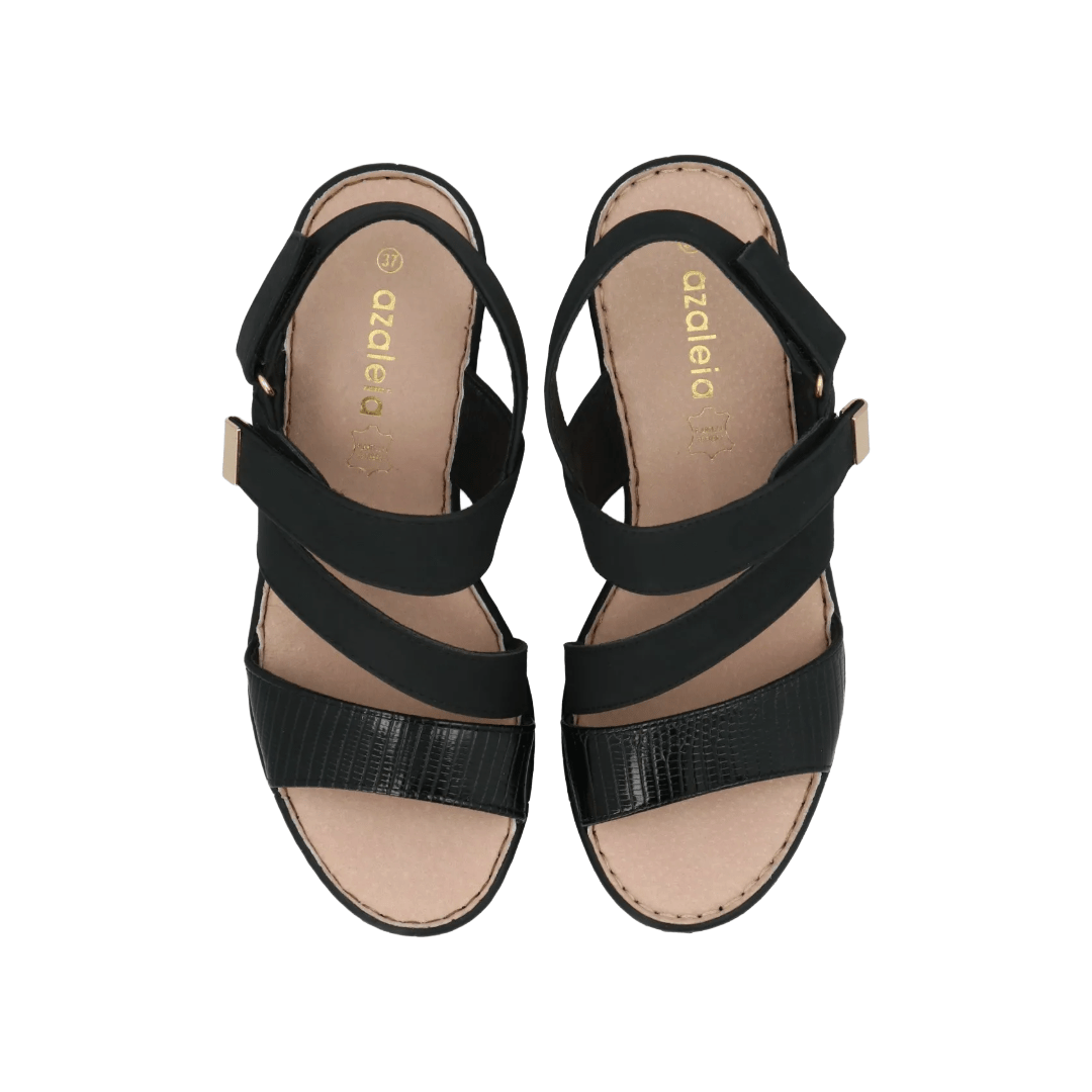 SANDALIAS AZALEIA MILAN 2 NEGRO MUJER | AZ210011302-411-2
