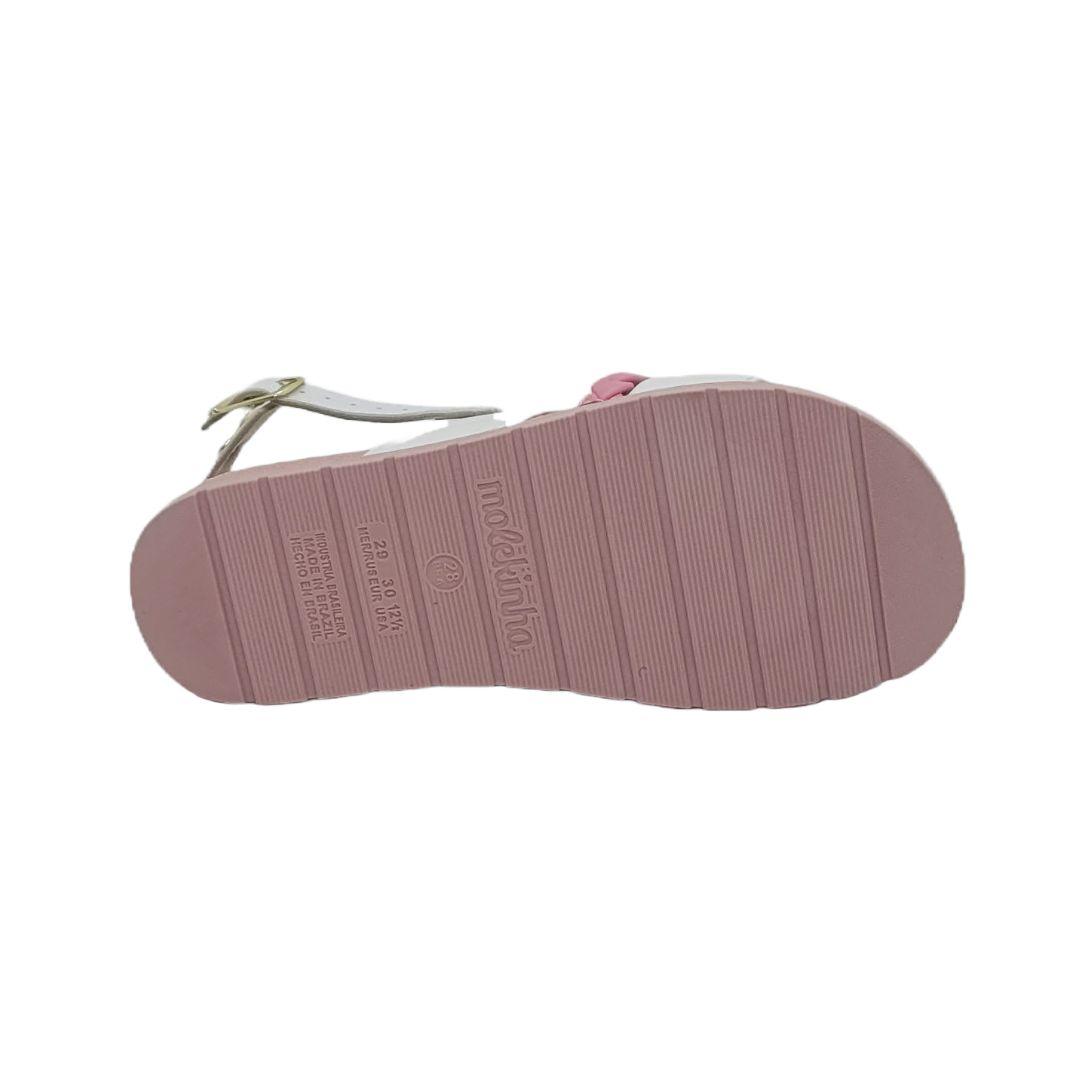 Sandalias Molekinha Blanco/rosado Niñas 2341.106.23876.8282-2