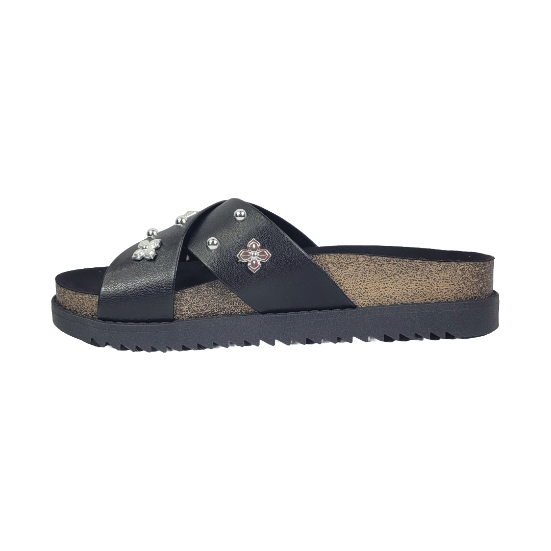SANDALIAS MOLECA NEGRO MUJER | 5500.112.9569-15745-3