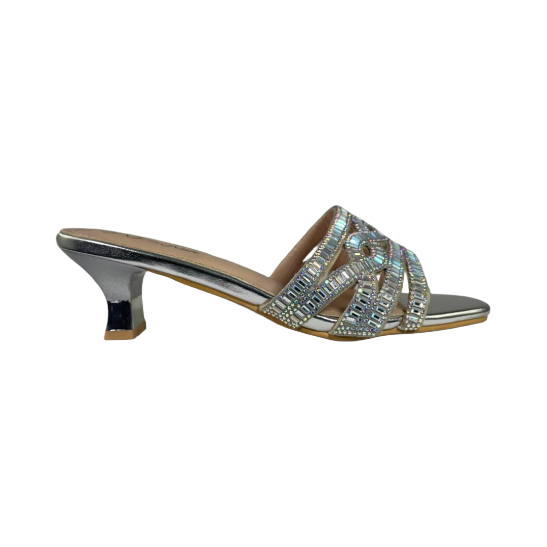SANDALIAS DE FIESTA J-RUN PLATEADO MUJER G679F3-0