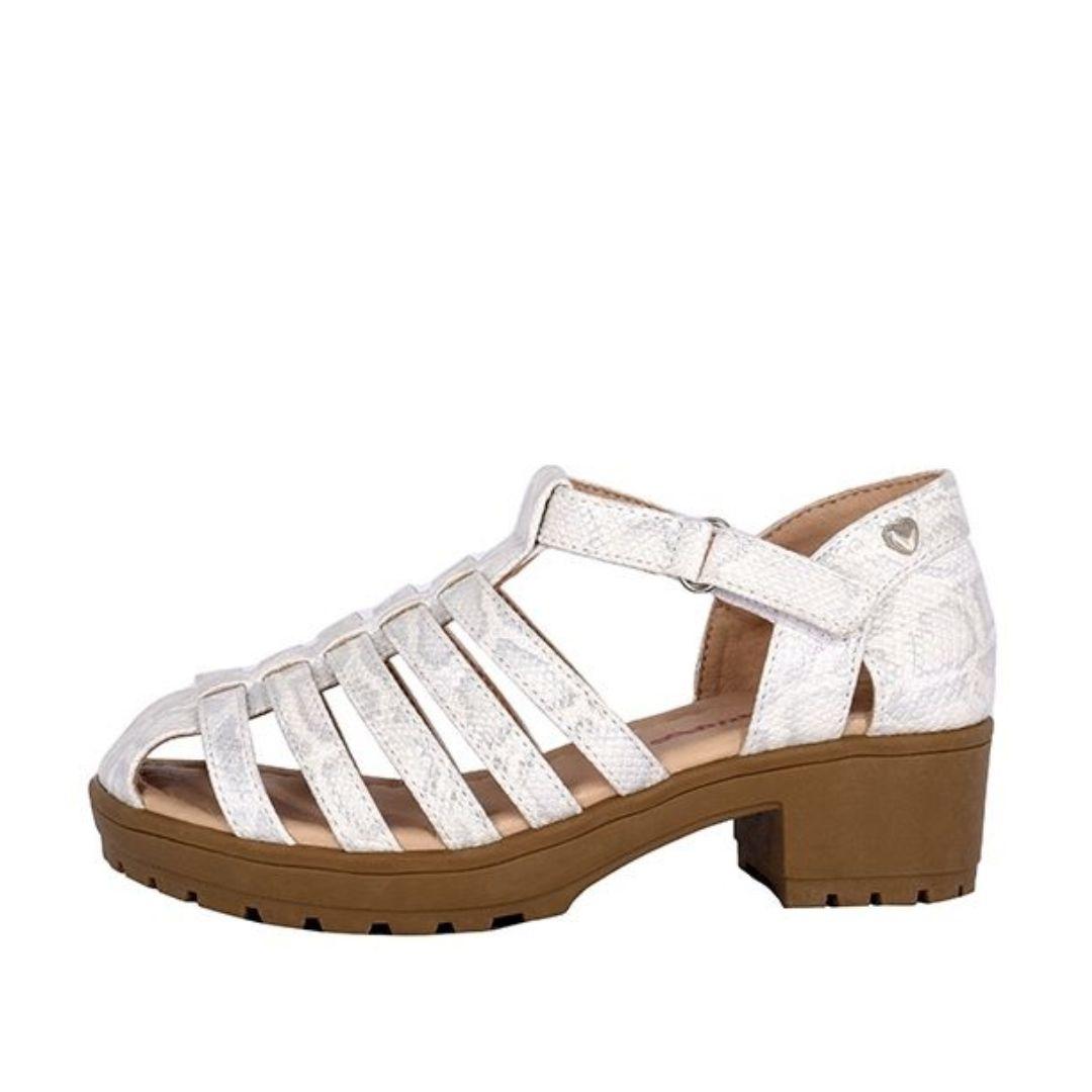 Sandalia Climber Blanco Bamboo Niñas 2596-1